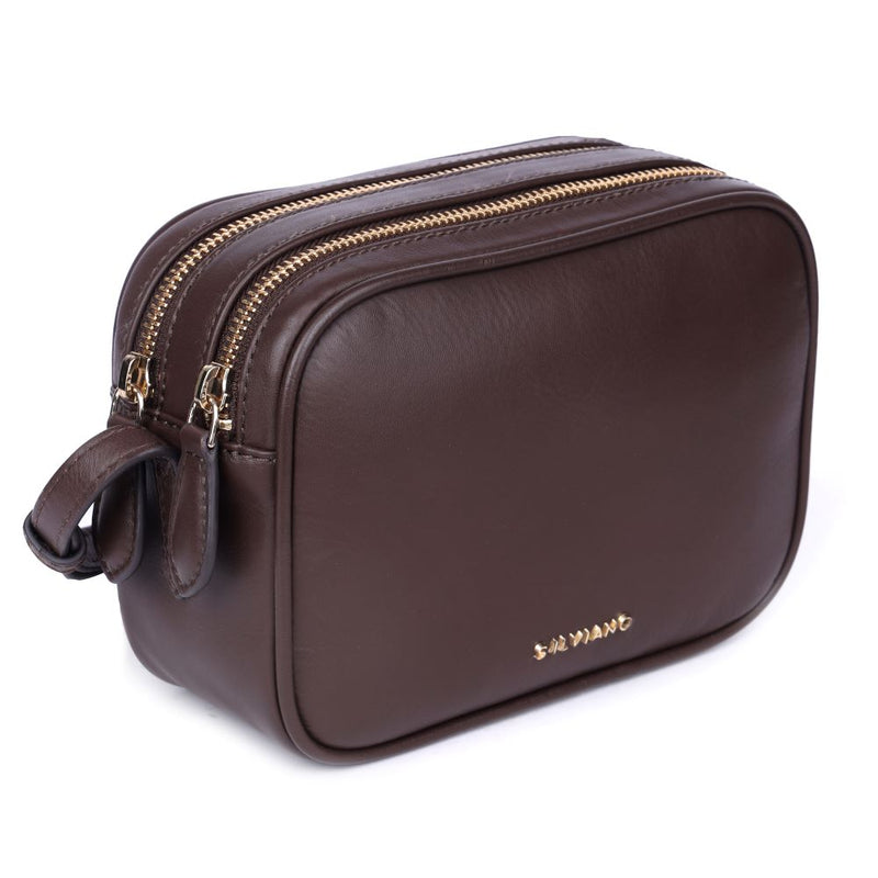 Victoria – Dual Zip Leather Crossbody
