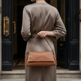 Cognac Fold – Leather Shoulder Bag