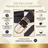 The Primrose – Slim Pebble Leather Women’s Belt