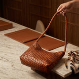 Sienna Weave – Woven Leather Shoulder Bag