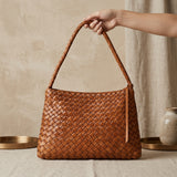 Sienna Weave – Woven Leather Shoulder Bag
