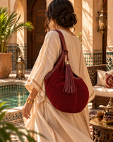 Soraya – Studded Suede Tassel Hobo Bag