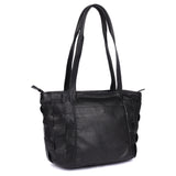 Corfe – Woven Leather Shopper Tote