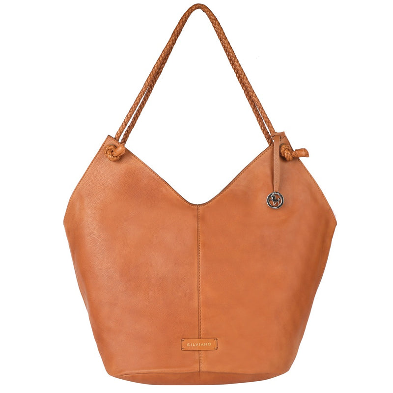 Marylebone – Braided Handle Leather Carryall Tote