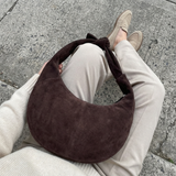 Esher – Suede Crescent Shoulder Bag